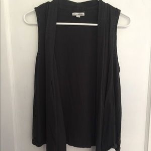 Navy jersey flowy vest